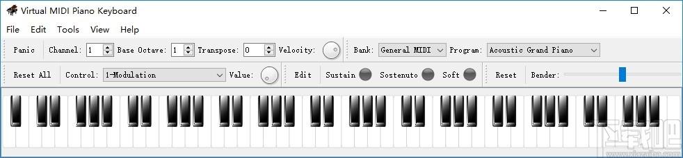 Virtual MIDI Piano Keyboard下载,虚拟MIDI钢琴键盘,媒体其它,钢琴软件