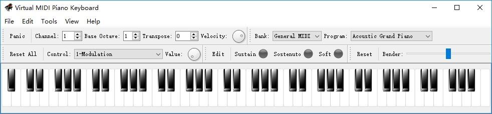 Virtual MIDI Piano Keyboard下载,虚拟MIDI钢琴键盘,媒体其它,钢琴软件